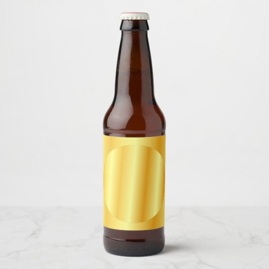 Gouden look Blank Sjabloon Glamour Custom Elegant Bier Etiket (Voorkant)