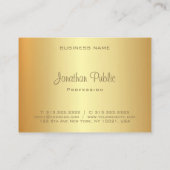 Gouden look Elegant gekalligrafeerd monogram Moder Visitekaartje (Achterkant)