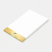 Gouden look Elegant Sjabloon Modern Professional Post-it® Notes (Schuin)