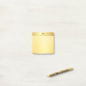 Gouden look Elegant Sjabloon Modern Professional Post-it® Notes (Op bureau)