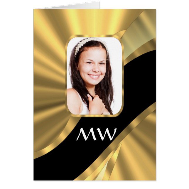 Gouden look foto template (Voorkant)