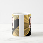 Gouden look foto template koffiemok (Center)