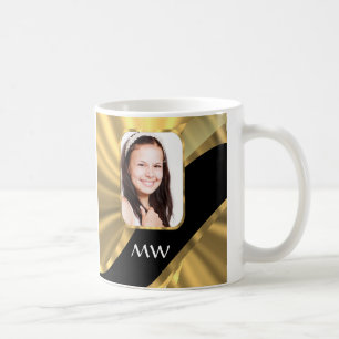 Gouden look foto template koffiemok