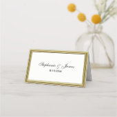 Gouden look gelaagde Lijst escort Kaarten Plaatskaartje (Voorkant)