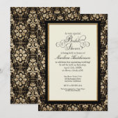 Gouden look, kant Barok Art Nouveau Deco 20s stijl Kaart (Voorkant / Achterkant)