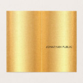 Gouden look Modern Eenvoudig ontwerp Elegante Sjab Visitekaartje (Buitenkant ongevouwen)