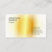 Gouden look Modern Elegant Stijlvol Eenvoudig Ontw Visitekaartje (Voorkant)
