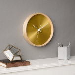 Gouden look moderne print wandklok<br><div class="desc">Gouden look Moderne Print Wall Art & Decor > Klokken</div>