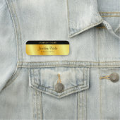 Gouden look Sjabloon Aangepaste kalligrafeerde scr Naamplaatje (In situ)