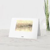 Gouden look sneeuwvlok vorst kaart (Achterkant)