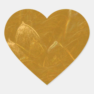 GOUDEN LOTUS2 HART STICKER