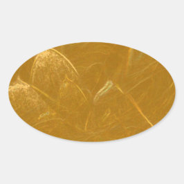 GOUDEN LOTUS2 OVALE STICKER