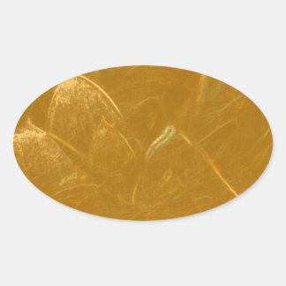 GOUDEN LOTUS2 OVALE STICKER