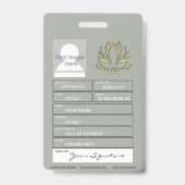Gouden Lotus Badge (Achterkant)