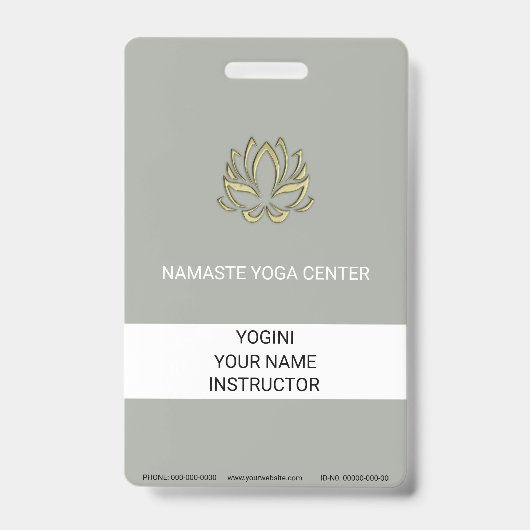 Gouden Lotus Badge (Voorzijde)