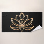 Gouden Lotus Badhanddoek (Badhanddoek)