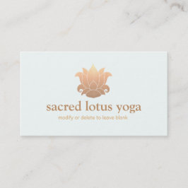 Gouden Lotus Bloem Holistische Healing en Wellness Visitekaartje