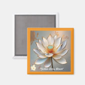 Gouden Lotus Blossom Magneet (Voorkant / Achterkant)