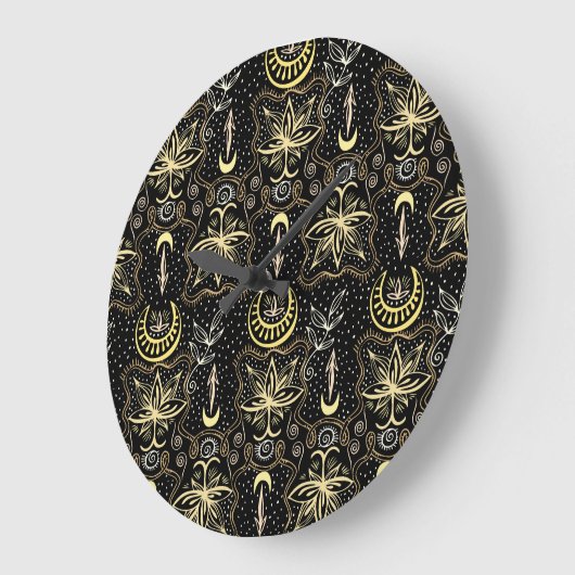 Gouden Lotus: Crescent  Elegance. Grote Klok (Hoek)