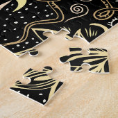 Gouden Lotus: Crescent Elegance. Legpuzzel (Zijkant)
