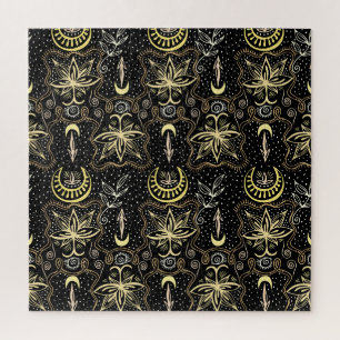 Gouden Lotus: Crescent Elegance. Legpuzzel
