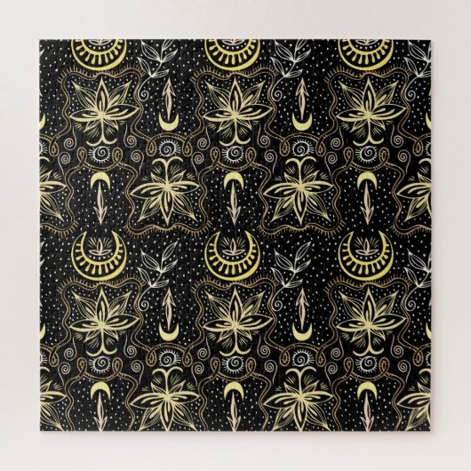 Gouden Lotus: Crescent Elegance. Legpuzzel (Verticaal)
