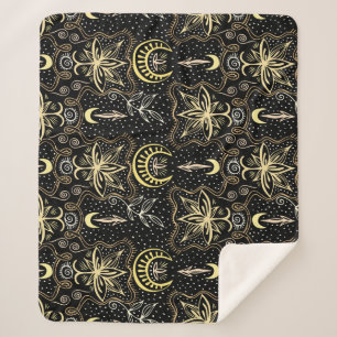 Gouden Lotus: Crescent  Elegance. Sherpa Deken