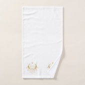Gouden Lotus & Halve Maan Bad Handdoek (Handdoek)