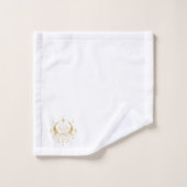 Gouden Lotus & Halve Maan Bad Handdoek (Wasdoekje)