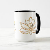 Gouden Lotus Mok (Voorkant rechts)