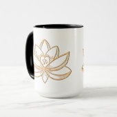 Gouden Lotus Mok (Voorkant links)