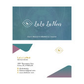 Gouden Lotus Spirit Medium & Meditatie Leraar Visitekaartje