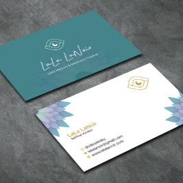 Gouden Lotus Spirit Medium & Meditatie Leraar Visitekaartje