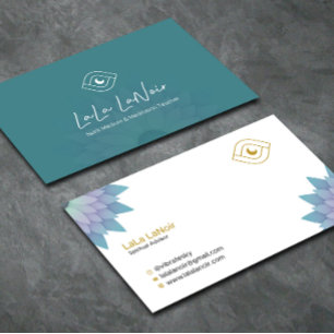Gouden Lotus Spirit Medium & Meditatie Leraar Visitekaartje