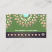 Gouden Lotus Yoga Meditatie 10 Klasse Punch Loyali Klantenkaartje (Voorkant)