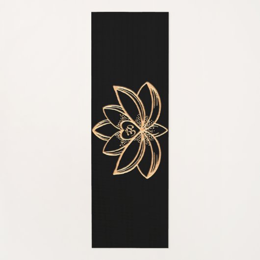 Gouden Lotus Yogamat (Voorkant)