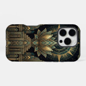 Gouden Lotusbloem | iPhone 16 Pro Hoesje (Achterkant horizontaal)
