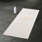 Gouden lotusbloem naam ivoor yogamat
