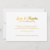 GOUDEN LOVEN EN BEDANKT | BEDANKT DANK JULLIE KAAR (Achterkant)