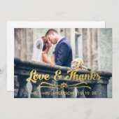 GOUDEN LOVEN EN BEDANKT | BEDANKT DANK JULLIE KAAR (Voorkant / Achterkant)