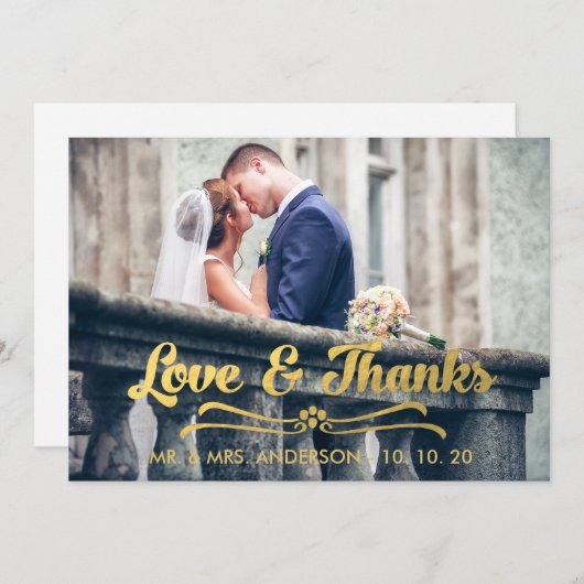 GOUDEN LOVEN EN BEDANKT | BEDANKT DANK JULLIE KAAR (Voorkant / Achterkant)