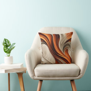 Gouden Lucht – Koperen en Bronzen Abstract Kussen