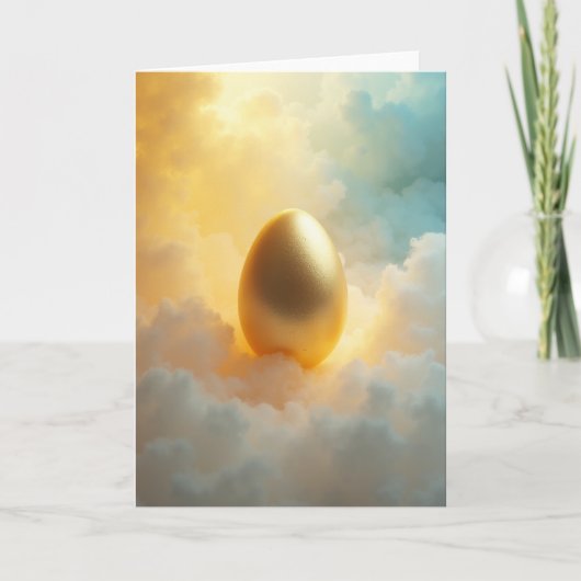 Gouden Lucht Ovaal Kaart (Voorkant)