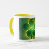 Gouden Lucky Clover Glow Good Luck Mok (Voorkant links)