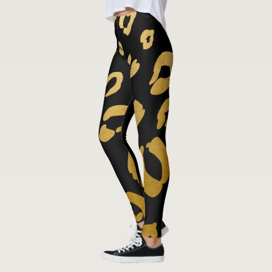Gouden luipaard Cheetah Wild Animal Print Chique Leggings (Links)