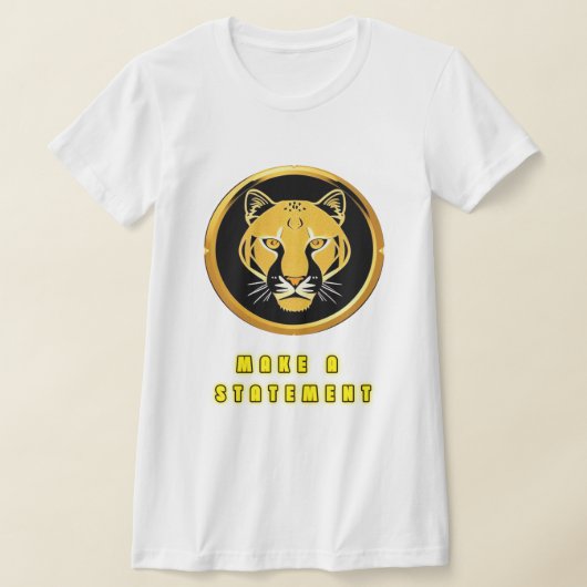 Gouden Luipaard Embleem T-shirt (Laagn)