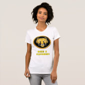 Gouden Luipaard Embleem T-shirt (Voorkant volledig)