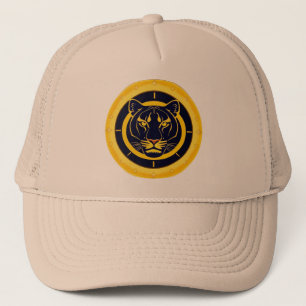 Gouden Luipaard Embleem Trucker Pet