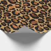 Gouden Luipaard Patroon Cadeaupapier (Hoek)