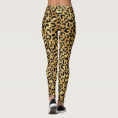 Gouden Luipaard Patroon Leggings (Achterkant)
